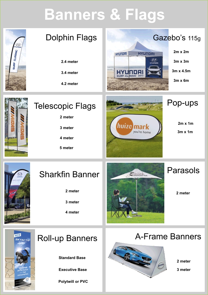 Banners from Global Springbok Clothing